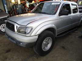 2002 TOYOTA TACOMA PRERUNNER DOUBLE CAB SILVER 3.4L AT 2WD Z15101